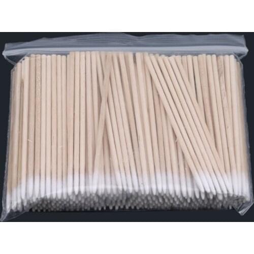 300pcs Wood Cotton Swab Cosmetics Permanent Makeup Health New Ear Jewelry Clean Sticks Buds Tip Wood Cotton Head Swab