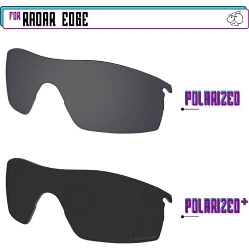 EZReplace Polarized Replacement Lenses for - Oakley Radar Edge Sunglasses - BlackP Plus-BlackIRP