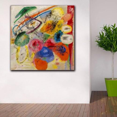 Fashion Black Lines, 1913 by Wassily Kandinsk Oil Painting Wall Art Picture Paiting Canvas Prints Home Decor Wall Art Picture