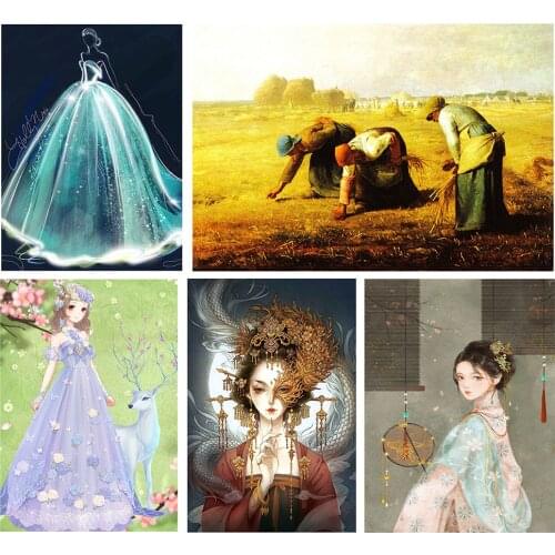 DIY Cross Stitch Kits Characters Ecological Cotton Thread 11CT Printed Embroidery Needlework Home Decoration Hobby Craft Gift