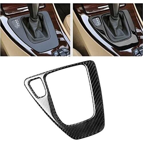 Carbon Fiber Car Control Gear Box Shift Panel Frame Cover Sticker For BMW E90 3 Series 2005-2012 318i 320i 325i 330i 335i