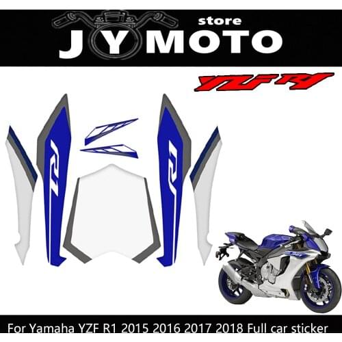 For Yamaha Motorcycle Fairing Decal All Car Sticker Decals YZF R1 2015 2016 2017 2018 YZF-R1