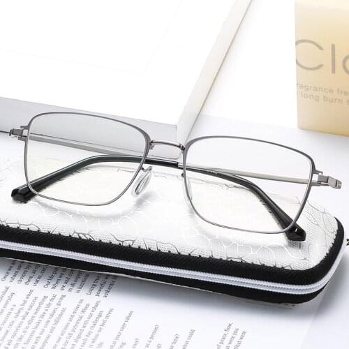 2020 New Anti Blue Light Presbyopia Metal Full Frame Reading Men Vintage Elderly Quality Glasses Oculos Gafas De Lectura Brillen
