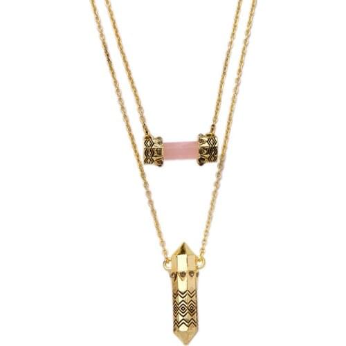 Bulk Price Wholesale 2016 New Design Separable Charm Necklace Fashion Gold Color Pendant Necklace For Graceful Women