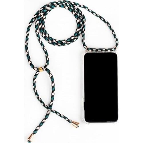 Promotion Samsung TPU Acrylic Soft Than Phone Case S8 S9 S10 Note9 A50 A70 A7 A8 A9 Four Corners Lanyard Mobile Necklace