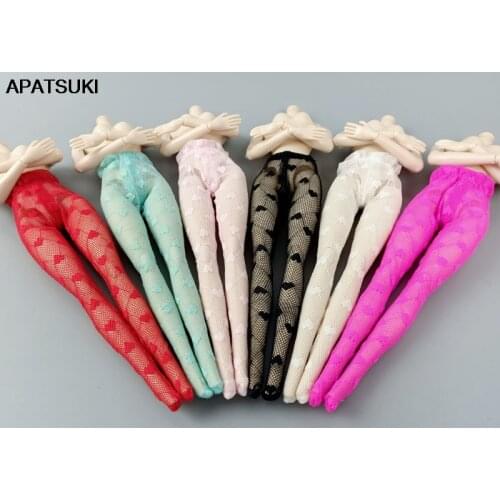 Colorful Heart Love Fashion Doll Pantyhose for Barbie Doll Accessories Legging Stockings for 1/6 BJD Dolls Sock Kid DIY Toy