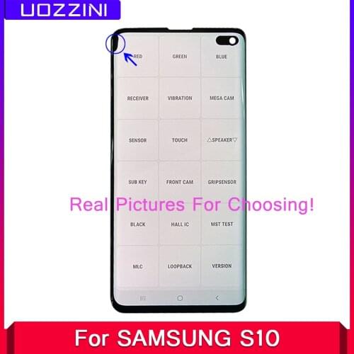 Real Pictures 6.1" Dead Point LCD For Samsung Galaxy S10 G973 SM-G973F/DS G973U Tested Display Touch Screen Digitizer Repair