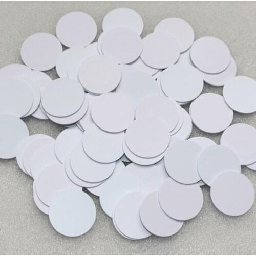 RFID IC coin tags F08 chip tag 25mm diameter