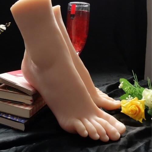 ZISHINE Sketch Drawing Shoe Sandal Display Mannequin Stockings Foot Model Rubber Plastic Silicone Female Female Male TPE 3701