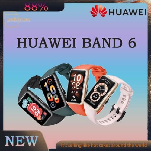 2021new Huawei Band 6 Smart Bracelet Full View Display Multi-language Smartband Monitoring Life Oxygen Heart Rate SleepMonitorin