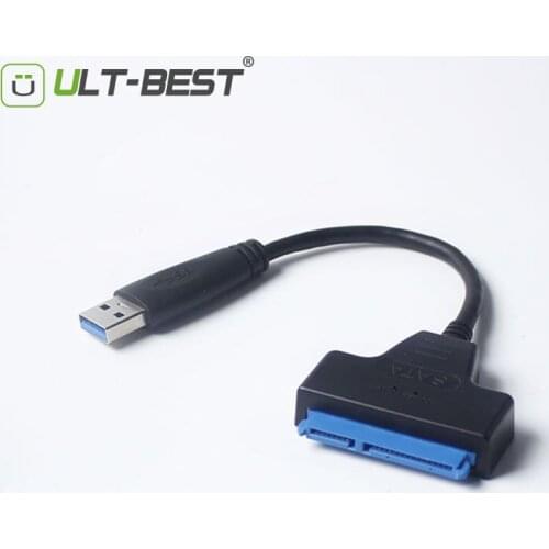 ULT-Best Adapter SATA III USB 3.0 Cable External Hard Drive USB to Serial ATA 22pin Converter Hard Disk W/ UASP for 2.5" HDD/SSD