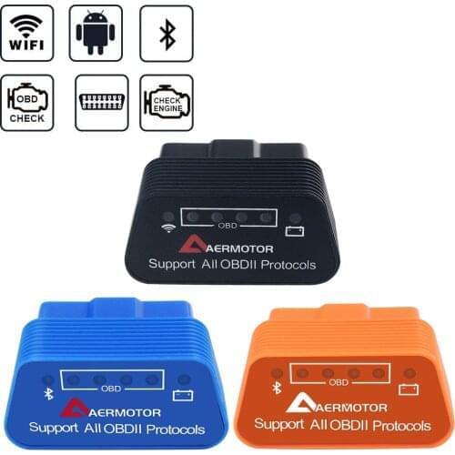 For TOYOTA ACURA ISUZU SUZUKI DAIHATSU OPEL ALFA SEAT RENAULT VOLVO SMART MINI Bluetooth Wifi ELM327 OBD2 Scanner Reader