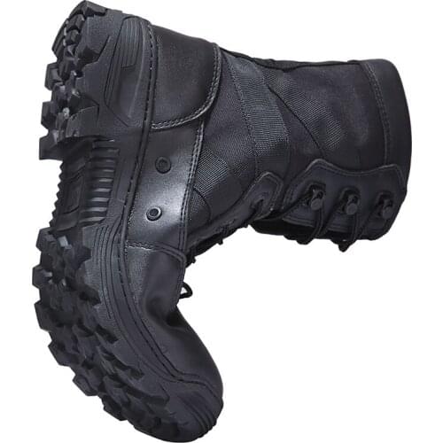 High Tube Mens Leather Anti-puncture Army Boots Outdoor Hunting Shooting Climbing Training Military Combat Tactical Desert Shoes