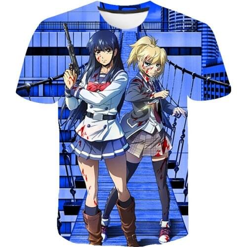 High Rise Invasion Funny Cartoo Graphic T-Shirt Men Kawaii Harajuku Streetwear T Shirt Cute Anime Unisex Tshirt Hip Hop Top Tee