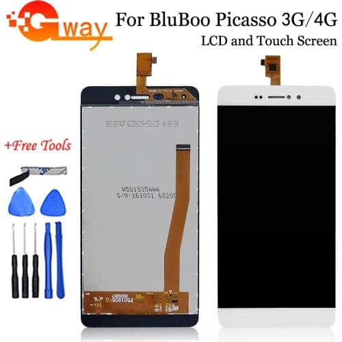 FSTGWAY For 5.0" BluBoo Picasso 4G LCD Touch Screen Digitizer Assembly For BluBoo Picasso 3G LCD Touch Panel Screen Replacement