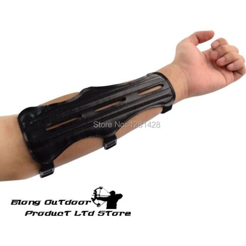 1X Armguard Guard PU 8.5 inch 22cm Black Shooting Protect Gears Archery Bow Free Shipping