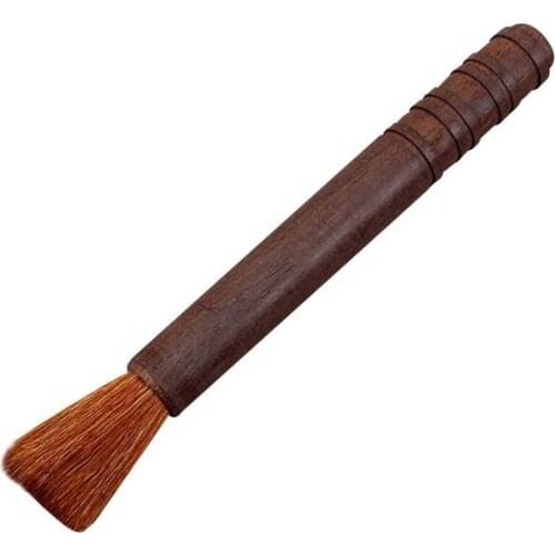 1pc Natural Wooden Calligraphy-style Gongfu Tea Tools Teapot Brush Cleaning Brush for Tea Lover Home Teashop