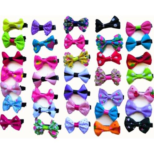 10/lot Small Bowknot Hairgrips Mini Sweet Lively Solid Ribbow Bow kids Bowknot Barrettes Hairpins Hair Accessories