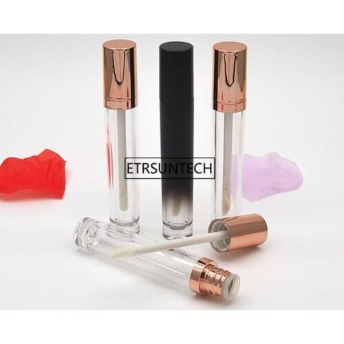 100pcs 5.5ml Empty Clear Lip Gloss Container Lip Balm Tubes Lipstick Refillable Bottles Lipgloss Packing Bottles F3838