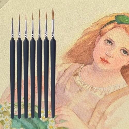 6/9pcs Watercolor Painting Pen Weasel Hair Water Color Brushes Paintbrush Line Drawing Pen Painting Accessories for Student