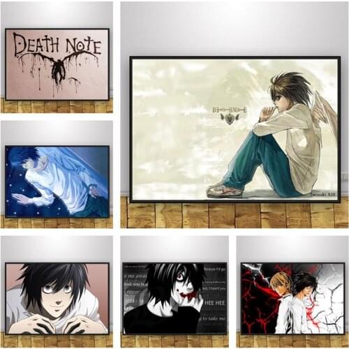 Anime Death Note Art Canvas Painting Abstract Film Posters and Print Modern Wall Art Picture for Living Room Home Decor Unframed