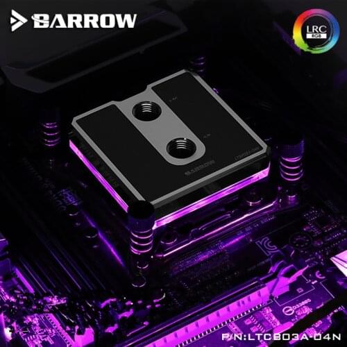 Barrow LTCP03A-04N for RyzenAMD / AM4 / AM3 CPU water block, LRC RGB v2 POM brass version huang miniature waterway cooling block