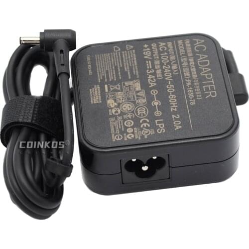 Laptop AC Power Adapter Charger for Asus 19V 3.42A Notebook Q324UAK U303UA U303UB X540LA X540LJ Charging Cable Cord 4.0mm