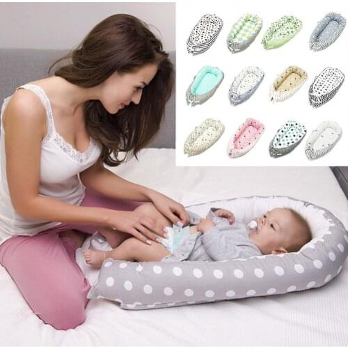 Baby Nest Bed Crib Portable Removable And Washable Crib Travel Bed For Children Infant Kids Cotton Cradle