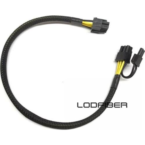 LODFIBER 8pin to 6+2pin Power Cable for DELL PowerEdge R720 and GPU Video card 35cm