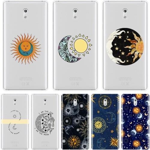 Space Moon Sun Star Cool Cartoon Aesthetic Phone Case For Nokia 8 6 5 3 2 1 Soft Silicone Back Cover For Nokia X6 7 Plus Case