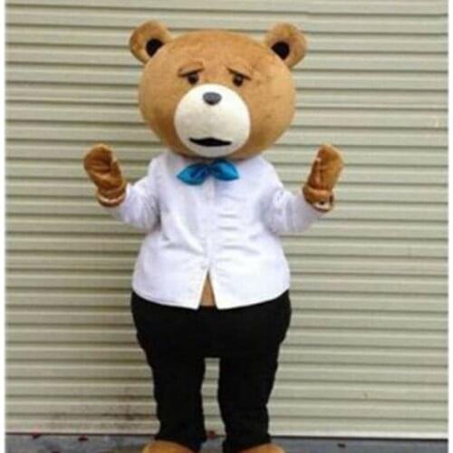 Halloween Teddy Bear Mascot Costume Adult Christmas Cartoon Party Fancy Dress Party Advertising Costume