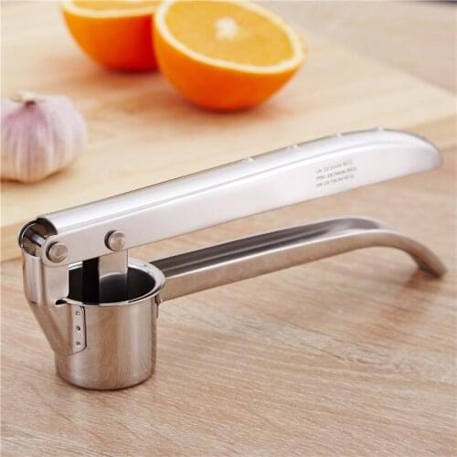 Creative 304 Stainless Steel Thick Garlic Masher Multifunctional Household Garlic Press Manual Garlic Masher Kitchen Gadget