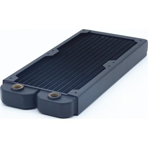 LP-240 computer water-cooled copper heat sink 14 flat tube single layer copper fins thickness 29MM 240MM cooling water cooling r