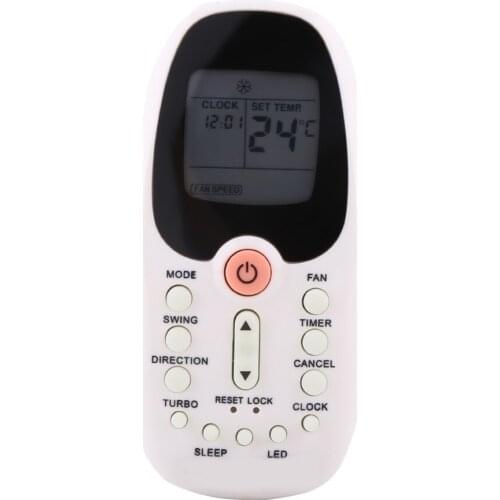 SOONHUA Mini Stylish White Air Conditioner Remote Control Multiple Modes 2AAA Batteries Replacement Controller For Midea R06 BGE