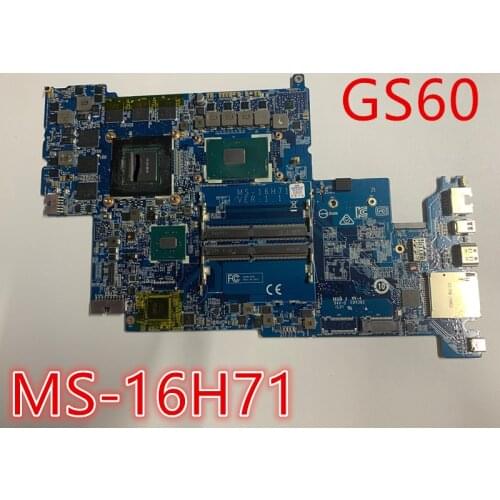 Ms-16h71 ver 1.1 FOR MSI Gs60 Ghost Pro 15.6 LAPTOP Motherboard WITH I7-6700HQ AND GTX970M 100% TESED OK