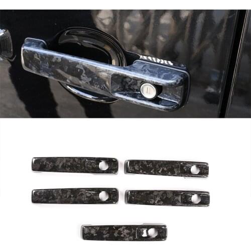 Real Carbon Fiber Exterior Door Handle Trim Cover For Mercedes Benz G Class W463 W464 G65 G55 G63 G500 G550 2019-2021