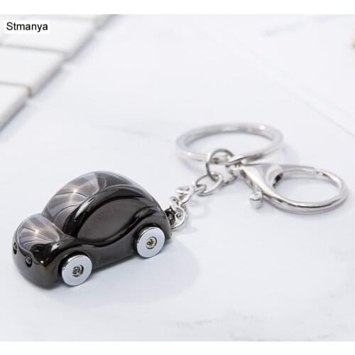New Men LED Metal Key chain Women Beetle shaped Car Key Ring fashion Charm Key Holder Hot Keychain Best Jewelry Gift K2001