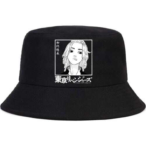 Anime Tokyo Revengers Summer hat Women Men Panama Bucket Cap The Design Flat Visor Harajuku Bucket Hat Fisherman Hat
