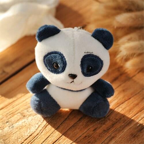Panda 9CM Plush Stuffed TOY DOLL - keyring Pendant TOY , party Gift TOY Bouquet plush
