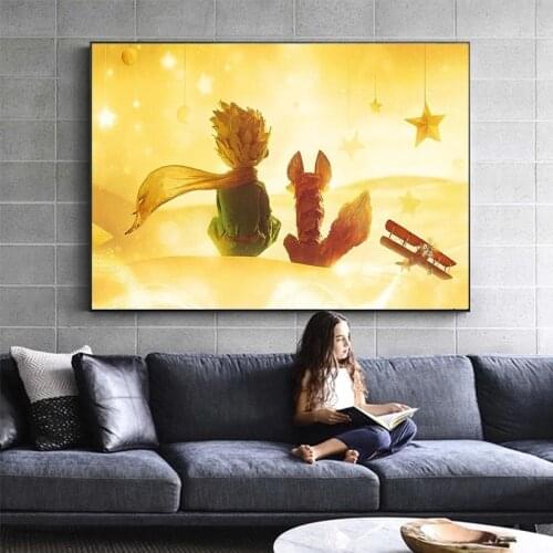 The Little Prince Movie Poster Canvas Painting Poster and Prints Kids Bedroom Wall Art Cuadros for Home Decoration