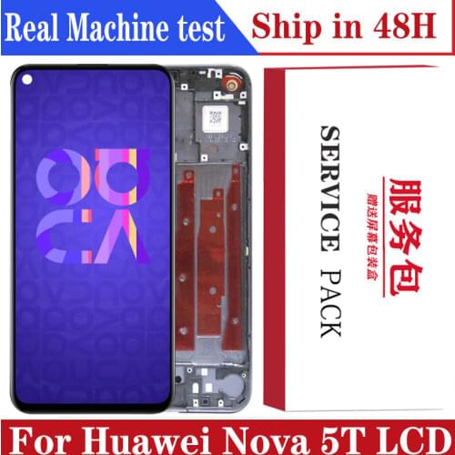 6.26'' Display Replacement For Huawei Nova 5T LCD Touch Screen Digitizer Assembly For Huawei Nova 5T YAL-L21 L61A L61D L71A LCD