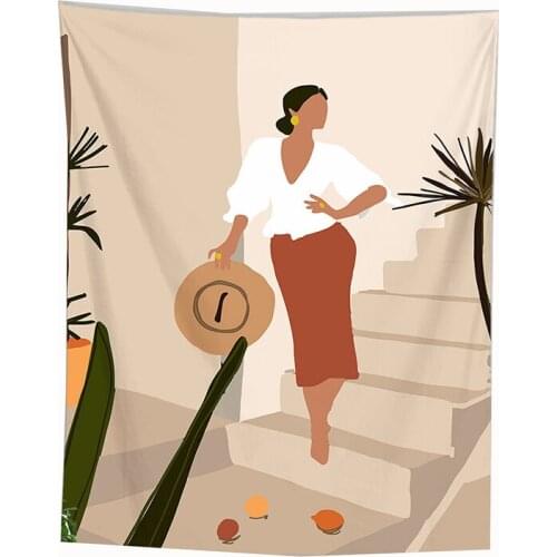 Modern women tapestry dorm wall hanging room decorations drop shipping wall blanket