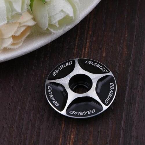 1 PC Aluminum Threadless Bicycle MTB Headset Stem Top Cap Headset Caps 28.6mm Mountain Bike Cycling Cover Bicycle Accessories