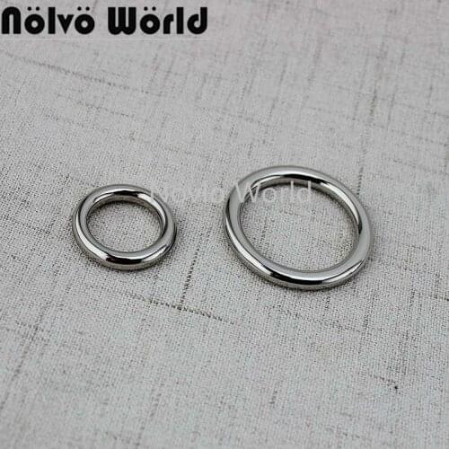 10-50 pieces 6colors 16mm,27mm,Non welded Metal round O-Ring Solid cast Cosed O rings Clasp Clip For Diy accessories