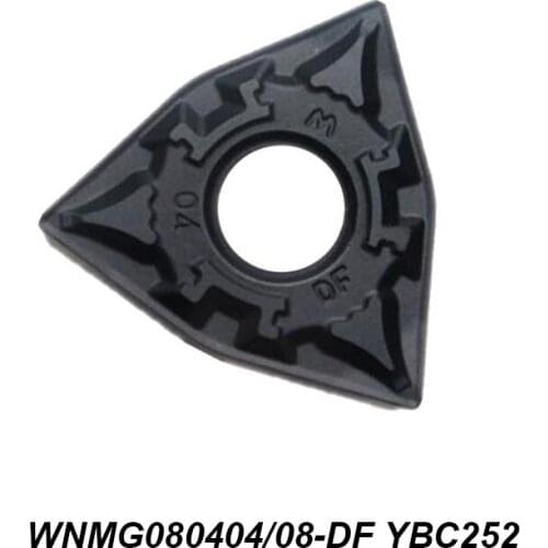 100% Original WNMG 080404 080408 WNMG080404-DF WNMG080408-DF YBC252 Special For Steel Processing CNC Lathe Tool Carbide Inserts