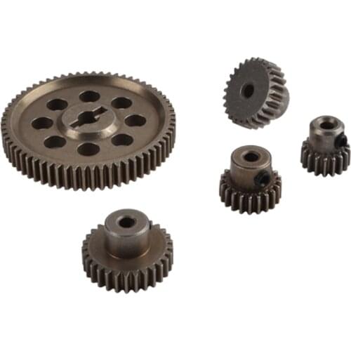 11184 Metal Diff Main Gear 64T Motor Pinion Gears 17T 21T 26T 29T for HSP 94111 Tamiya Redcat Truck 1/10 RC Parts