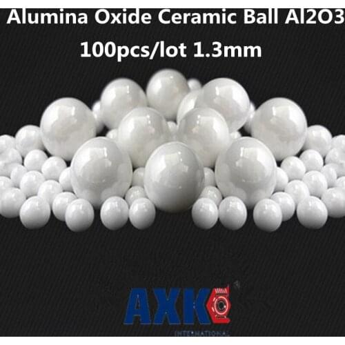 2021 Rushed Rolamentos Thrust Bearing 100pcs/lot 1.3mm Alumina Oxide Ceramic Ball Al2o3 For Bearing/pump/linear Slider/valvs G5