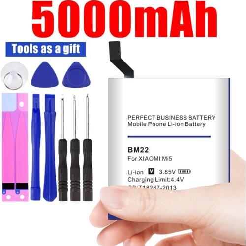 100% New 4800mAh BM22 Battery High quality for Xiaomi Mi5 Battery 5 M5 MI 5