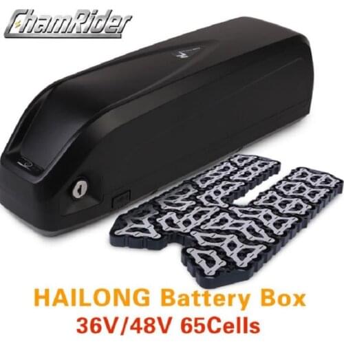 E Bike Lithium Battery Box HaiLong New Kettle Style for 36v 48v Battery Pack with 18650 Holder Li ion Battery Storage Box