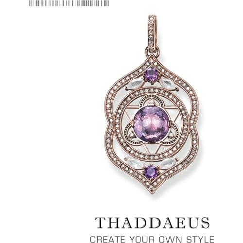 Pendant THIRD-EYE CHAKRA,2019 Brand Fashion Trendy Jewelry Europe Bijoux Rose Gold Color 925 Sterling Silver Gift For Woman